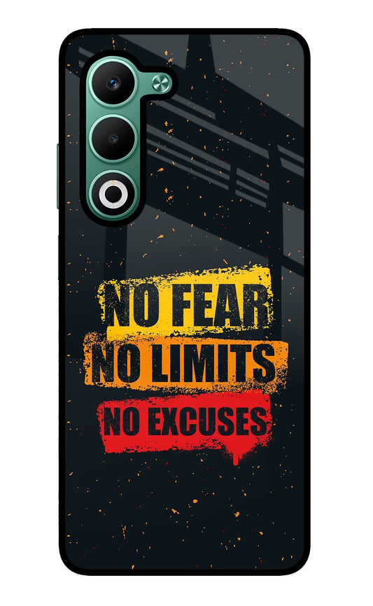 No Fear No Limits No Excuse Oppo A5 5G Glass Case