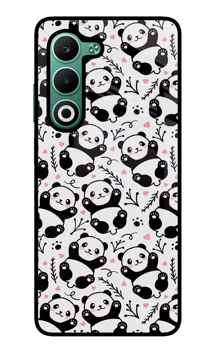 Cute Panda Oppo A5 5G Back Cover, Metal case