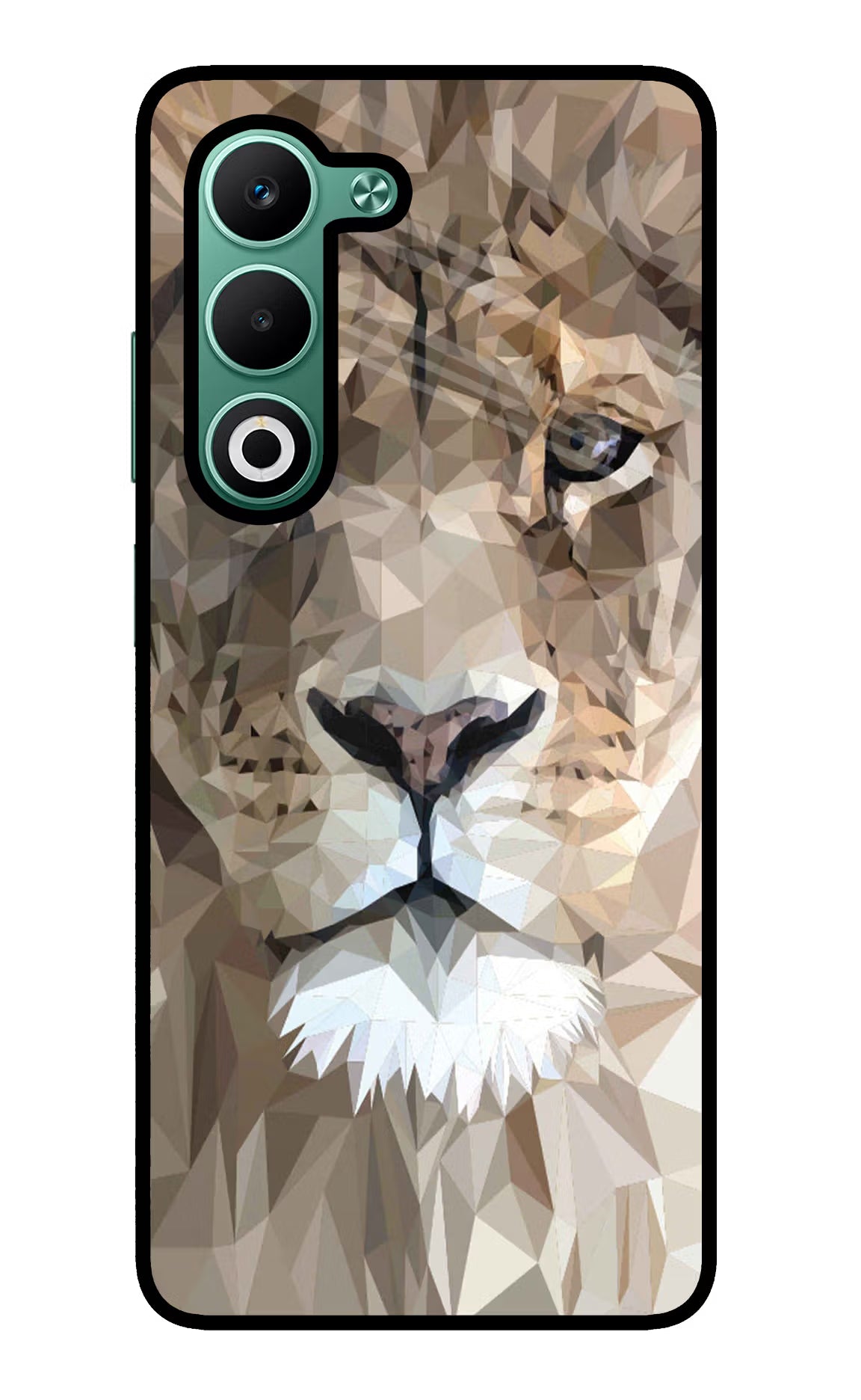 Lion Art Oppo A5 5G Glass Case Back Cover by Casekaro