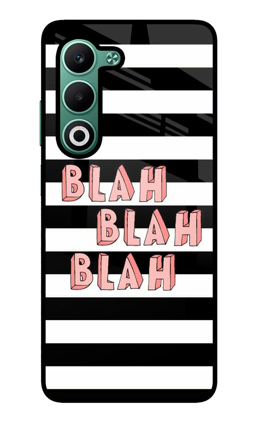 Blah Blah Blah Oppo A5 5G Glass Case