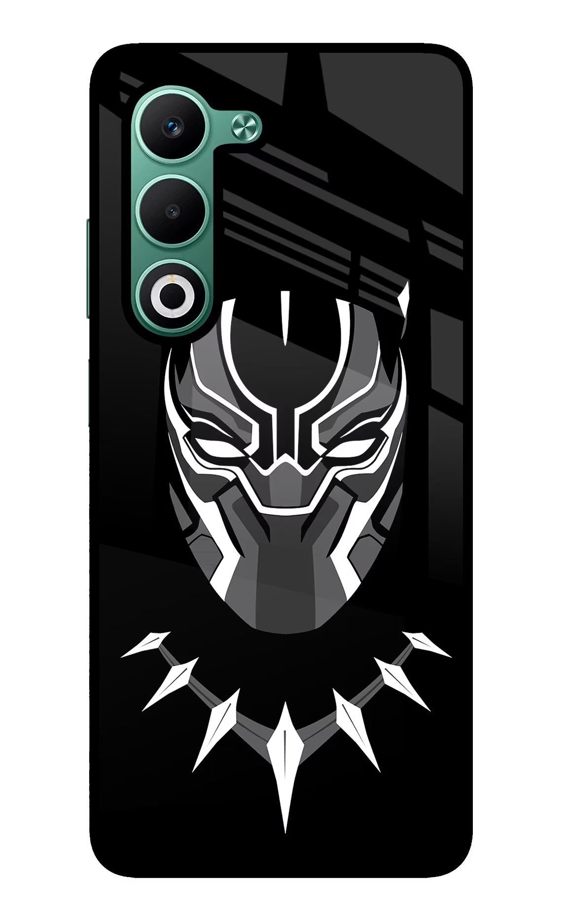 Black Panther Oppo A5 5G Glass Case Back Cover by Casekaro