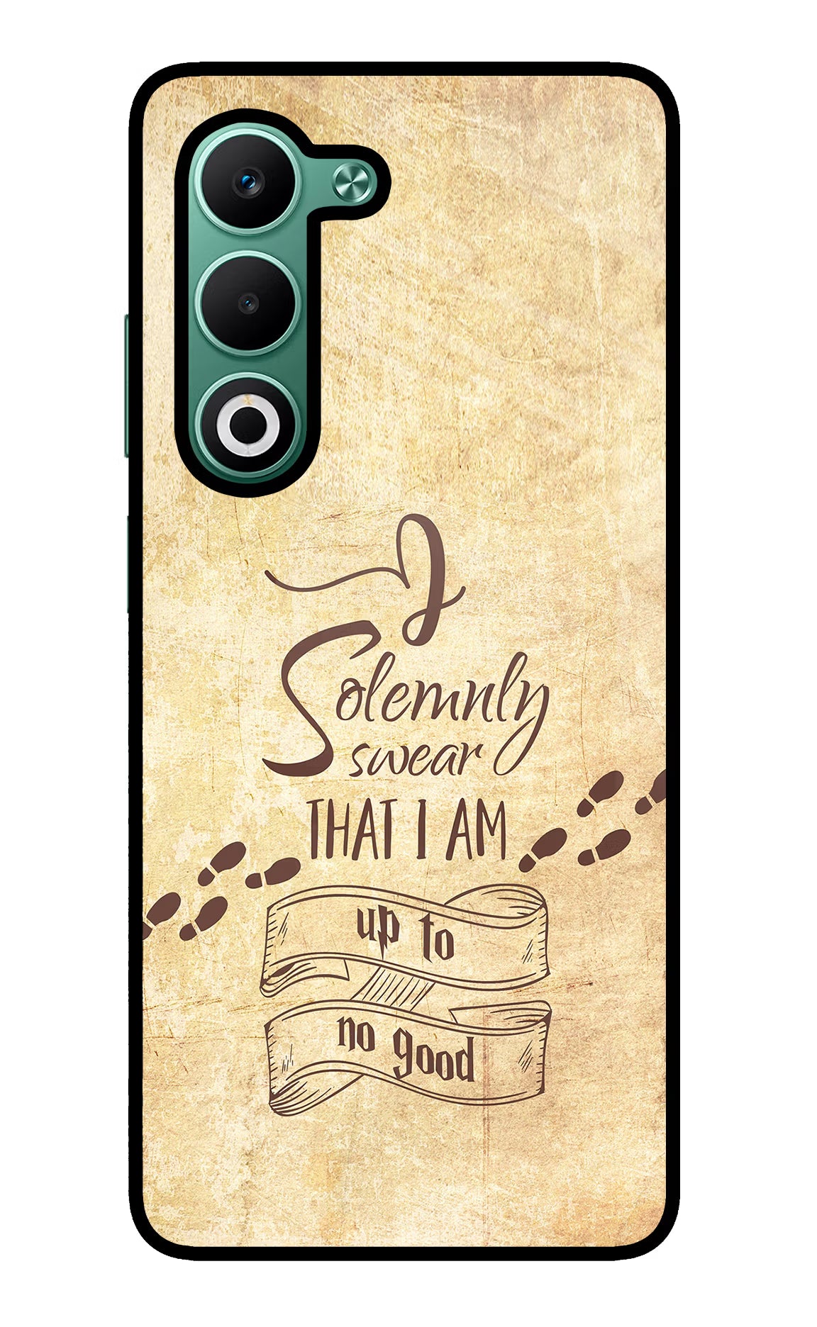 I Solemnly swear that i up to no good Oppo A5 5G Glass Case Back Cover by Casekaro