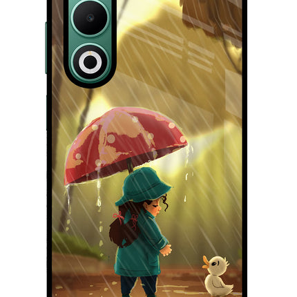 Rainy Day Oppo A5 5G Glass Case Back Cover by Casekaro