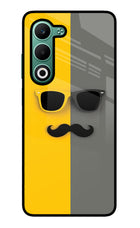 Sunglasses with Mustache Oppo A5 5G Glass Case