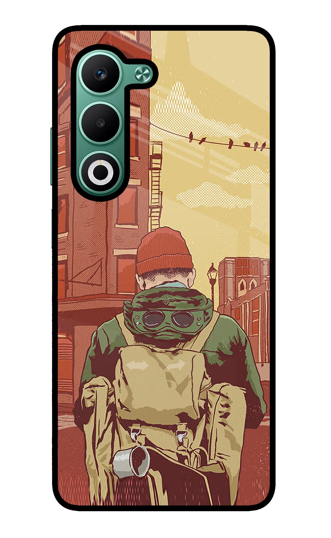 Adventurous Oppo A5 5G Glass Case Back Cover by Casekaro
