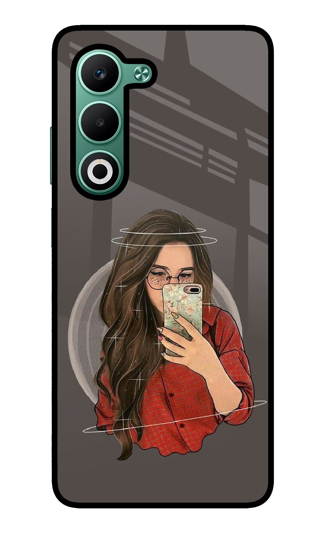 Selfie Queen Oppo A5 5G Glass Case Back Cover by Casekaro