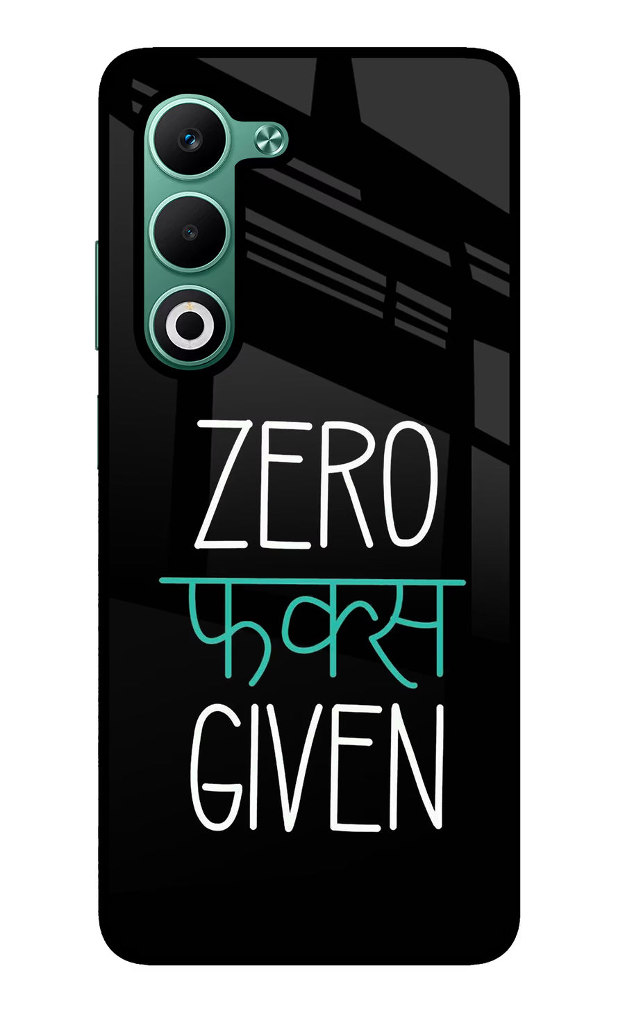 Zero Fucks Given Oppo A5 5G Back Cover, Metal case