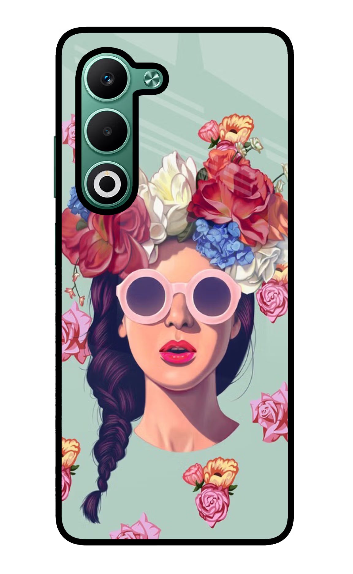 Pretty Girl Oppo A5 5G Glass Case Back Cover by Casekaro