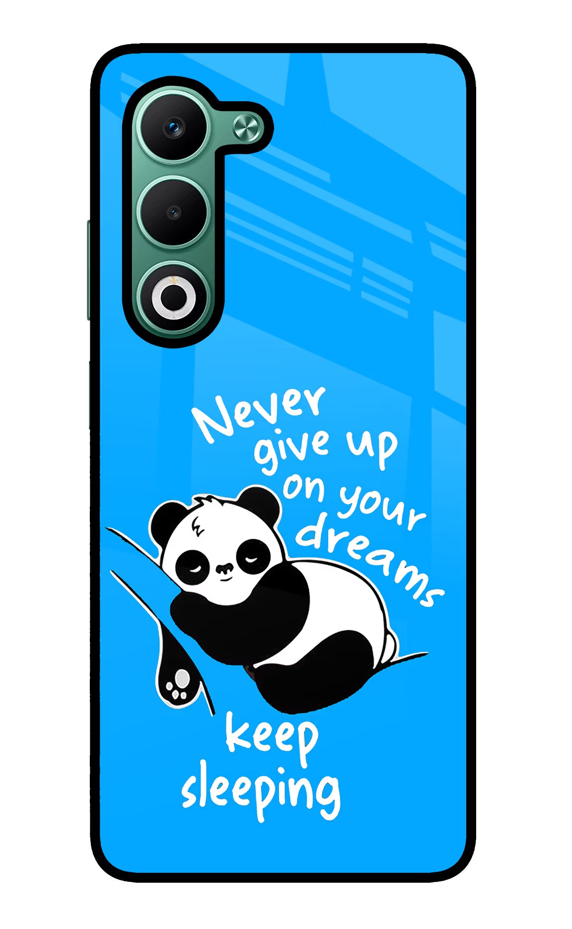 Keep Sleeping Oppo A5 5G Glass Case Back Cover by Casekaro