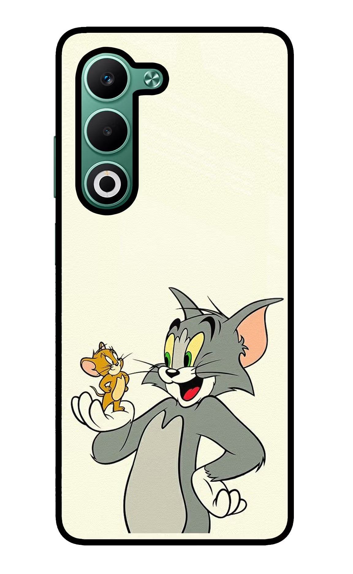 Tom & Jerry Oppo A5 5G Glass Case Back Cover by Casekaro