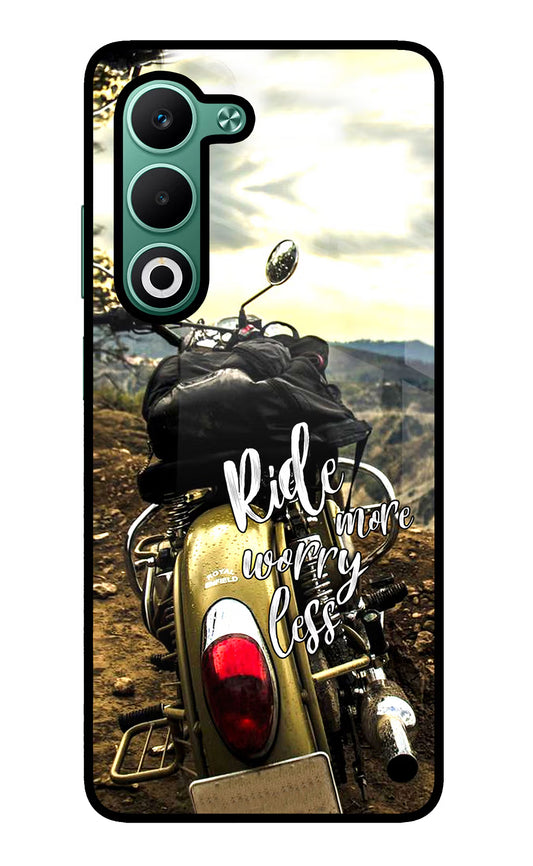 Ride More Worry Less Oppo A5 5G Glass Case