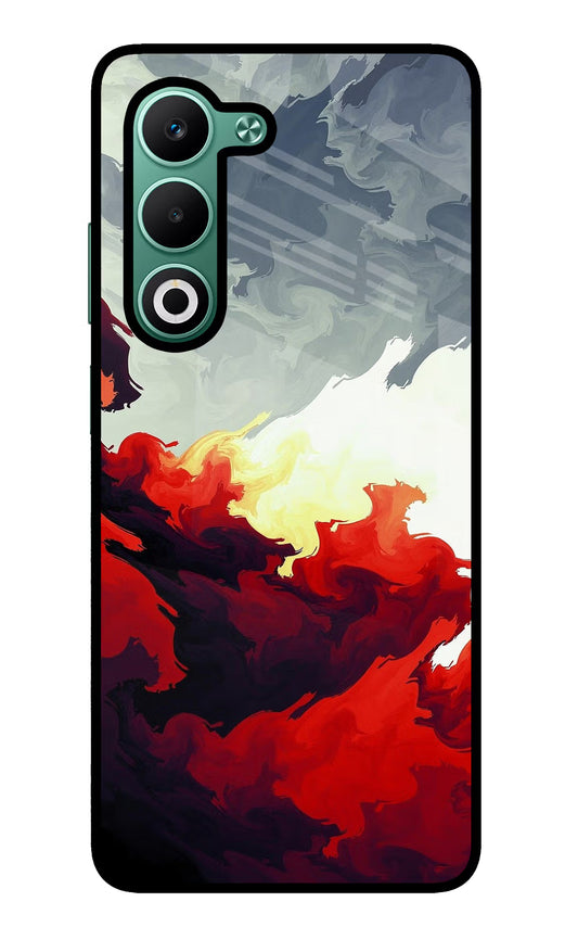 Fire Cloud Oppo A5 5G Glass Case