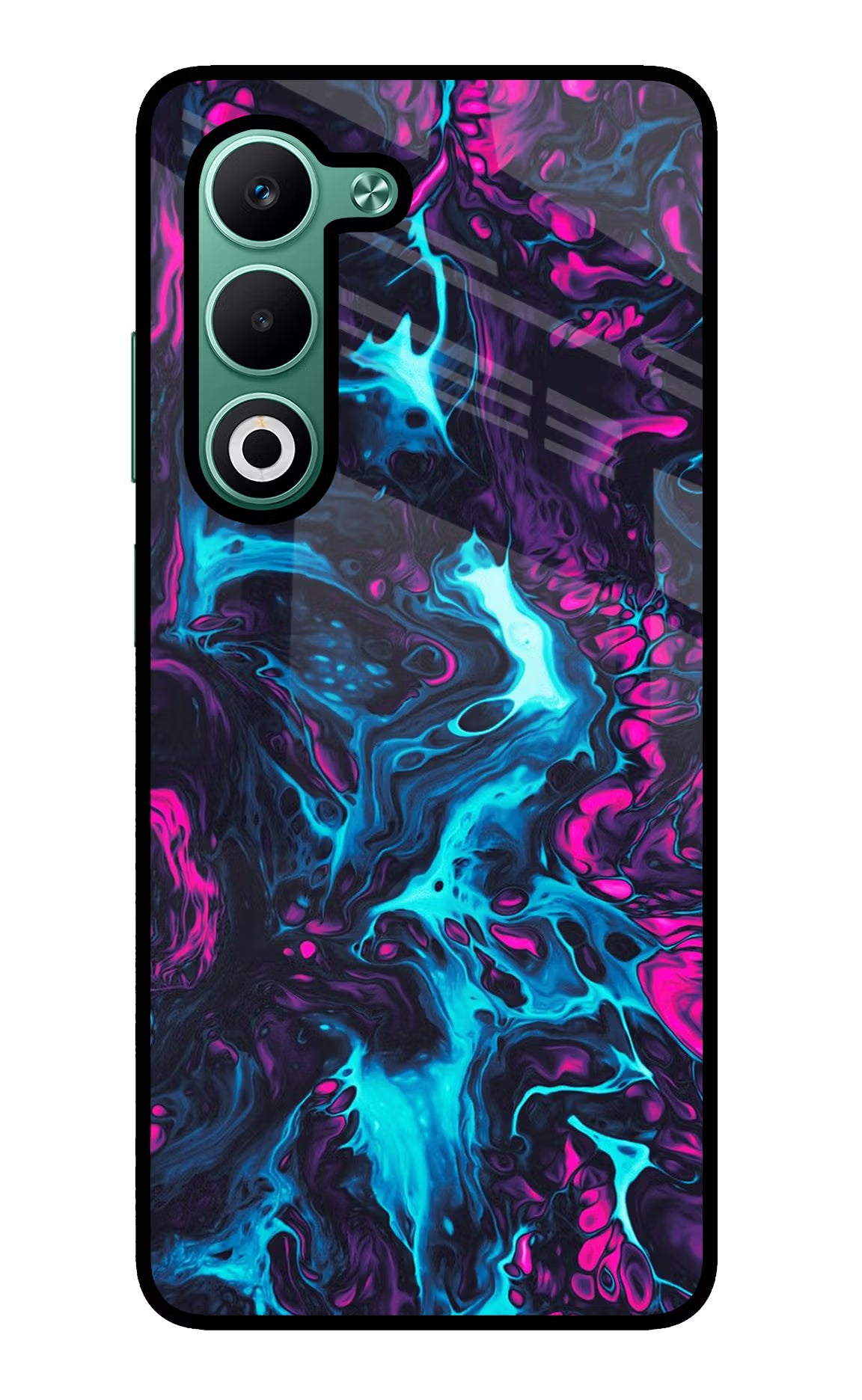 Abstract Oppo A5 5G Glass Case Back Cover by Casekaro