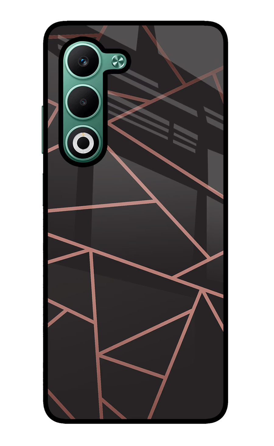 Geometric Pattern Oppo A5 5G Back Cover, Metal case
