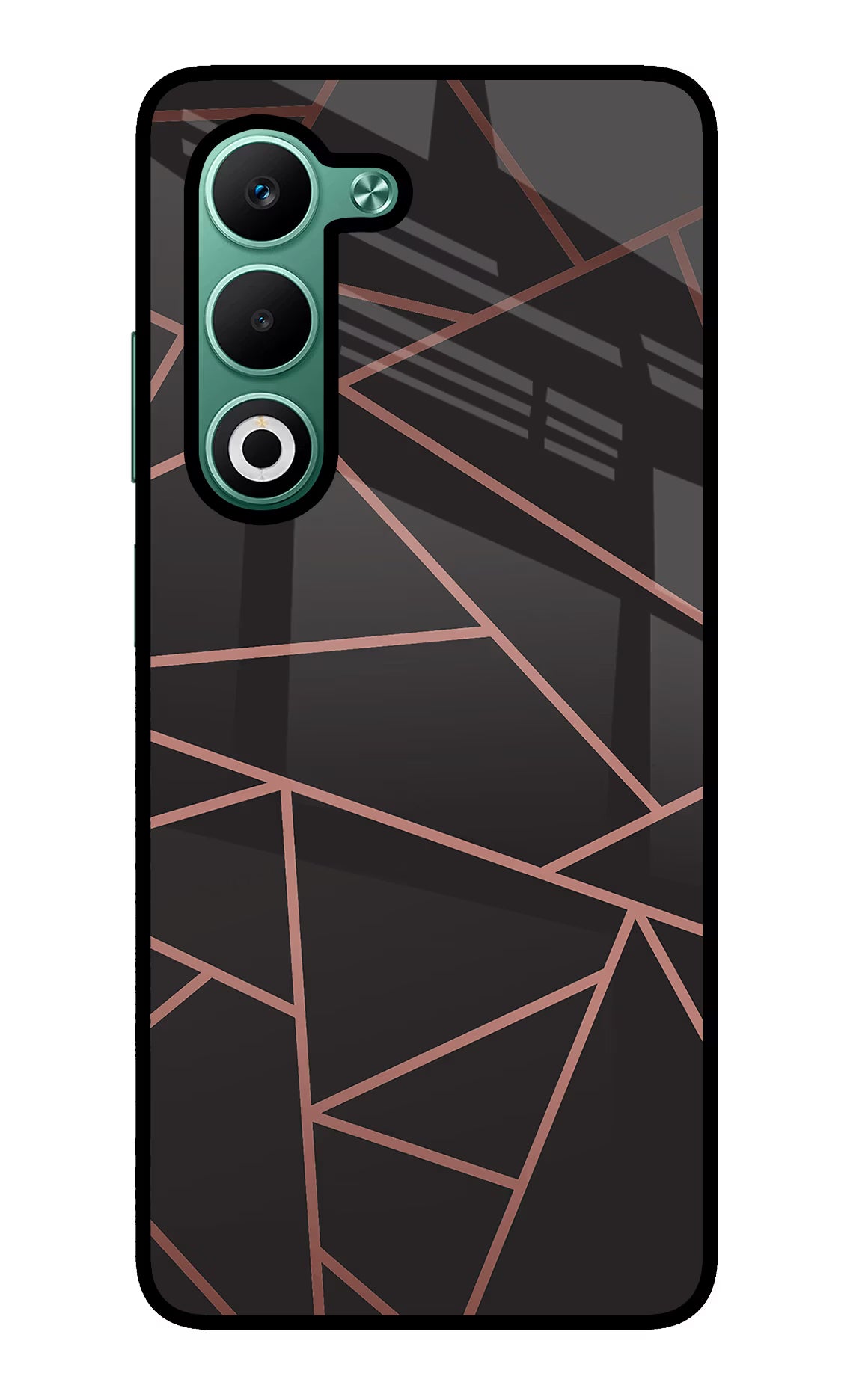 Geometric Pattern Oppo A5 5G Glass Case
