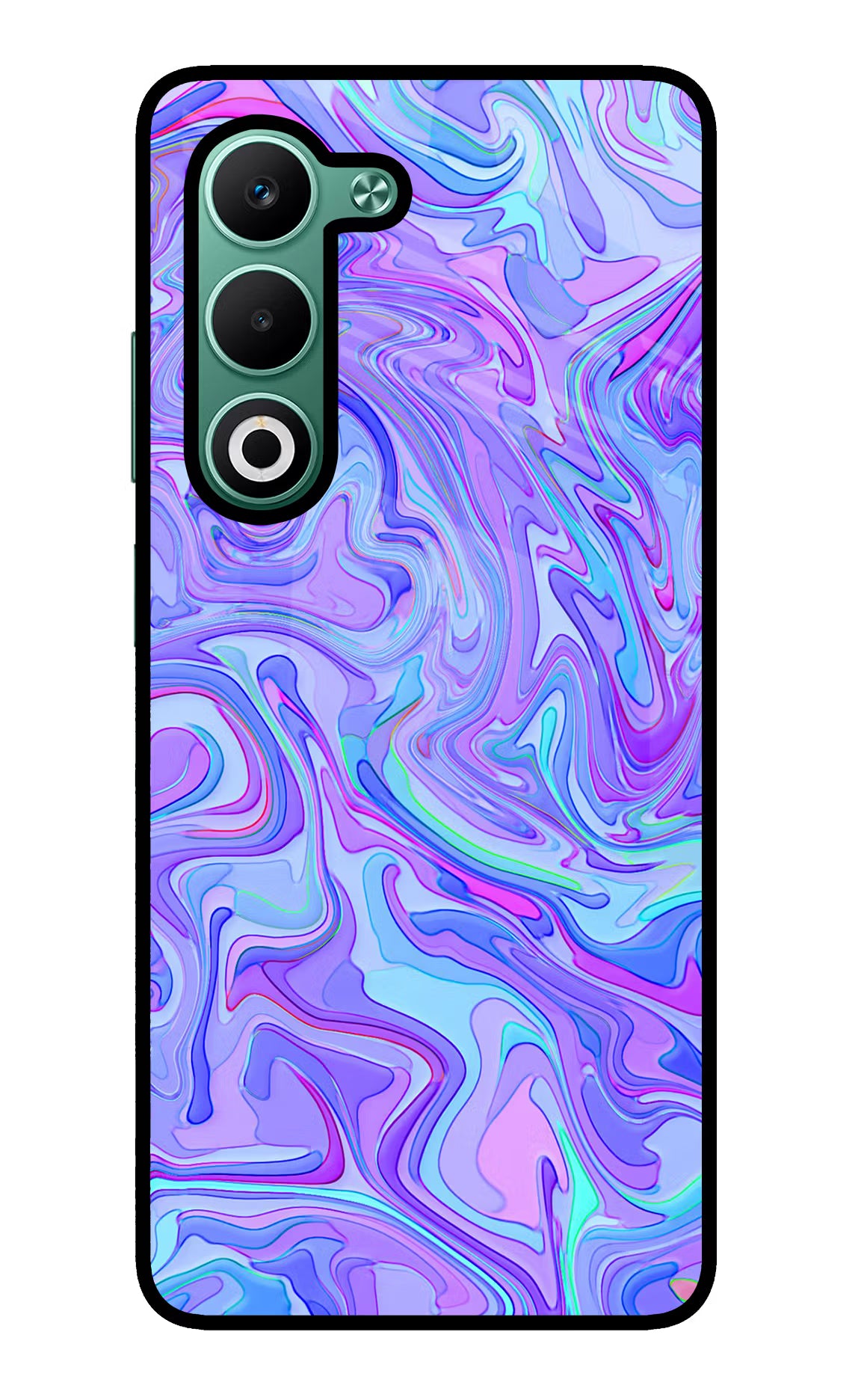 Glitter Oppo A5 5G Glass Case Back Cover by Casekaro