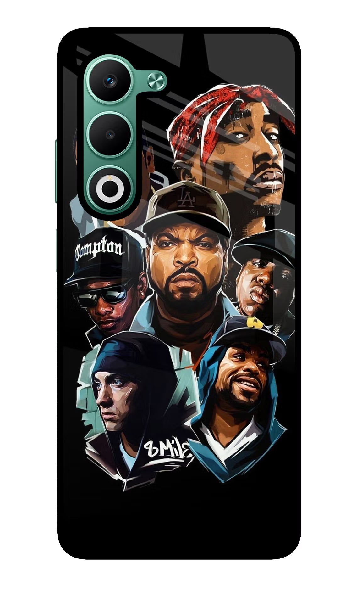 Rappers Oppo A5 5G Glass Case Back Cover by Casekaro