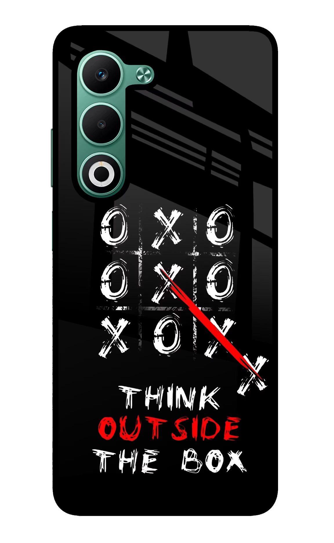Think out of the BOX Oppo A5 5G Glass Case Back Cover by Casekaro