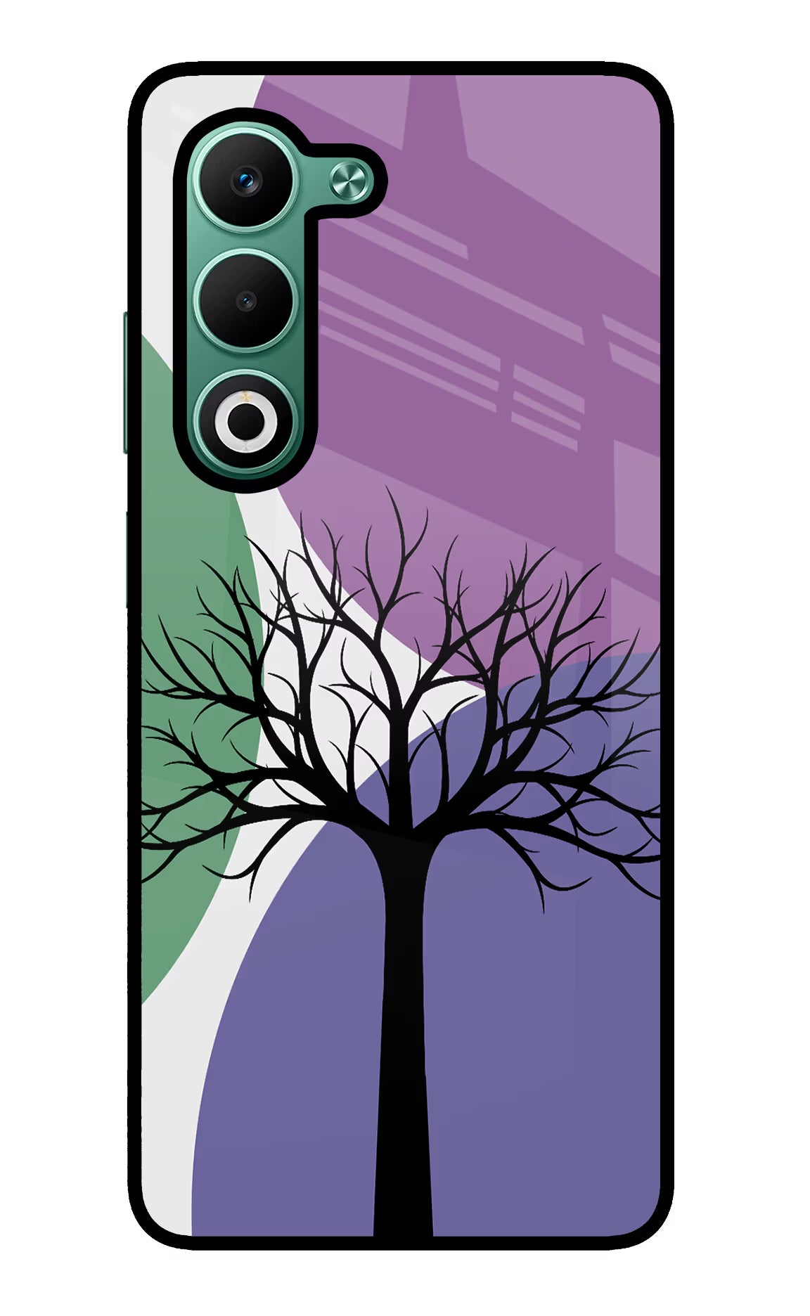 Tree Art Oppo A5 5G Glass Case Back Cover by Casekaro