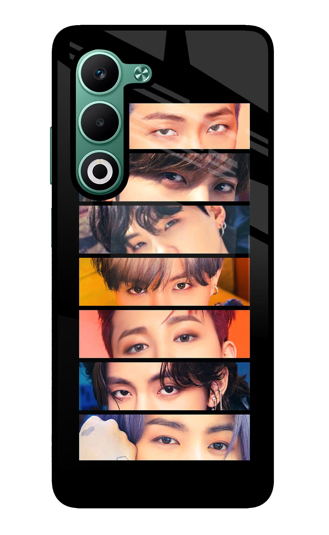 BTS Eyes Oppo A5 5G Glass Case Back Cover by Casekaro