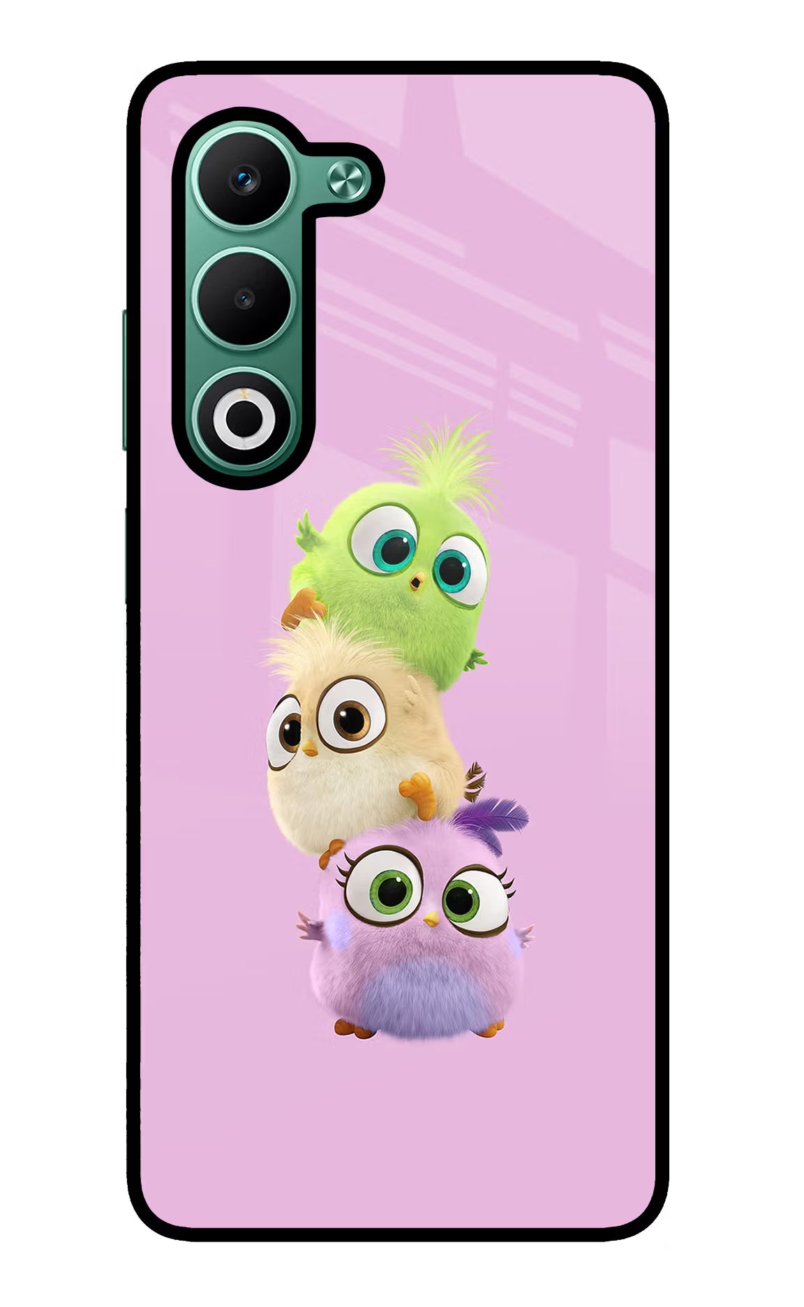 Cute Little Birds Oppo A5 5G Glass Case Back Cover by Casekaro