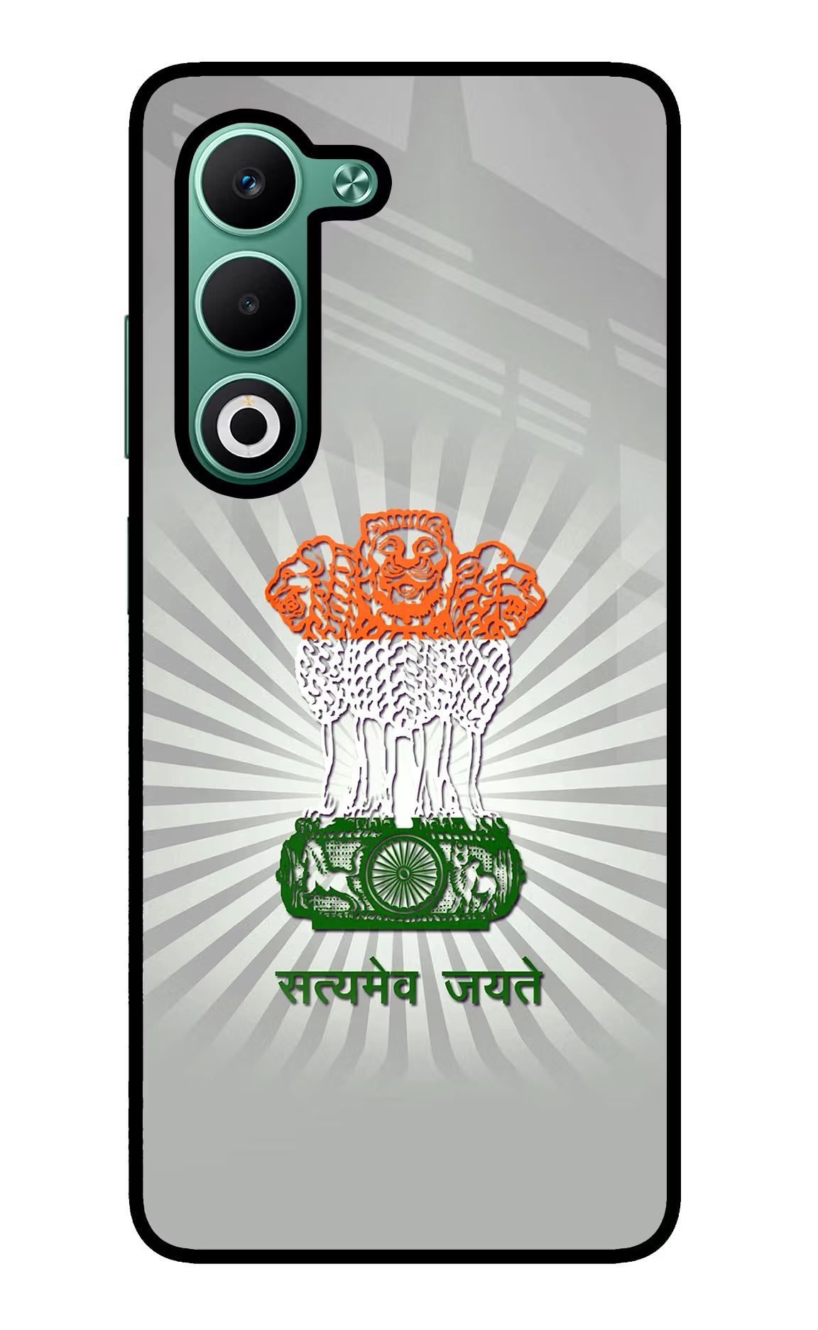 Satyamev Jayate Art Oppo A5 5G Glass Case Back Cover by Casekaro