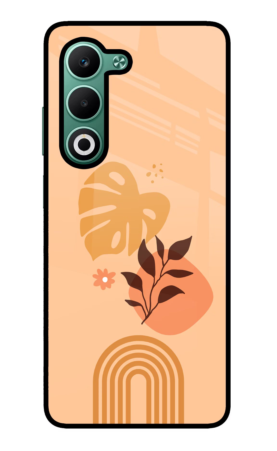 Bohemian Art Oppo A5 5G Glass Case Back Cover by Casekaro