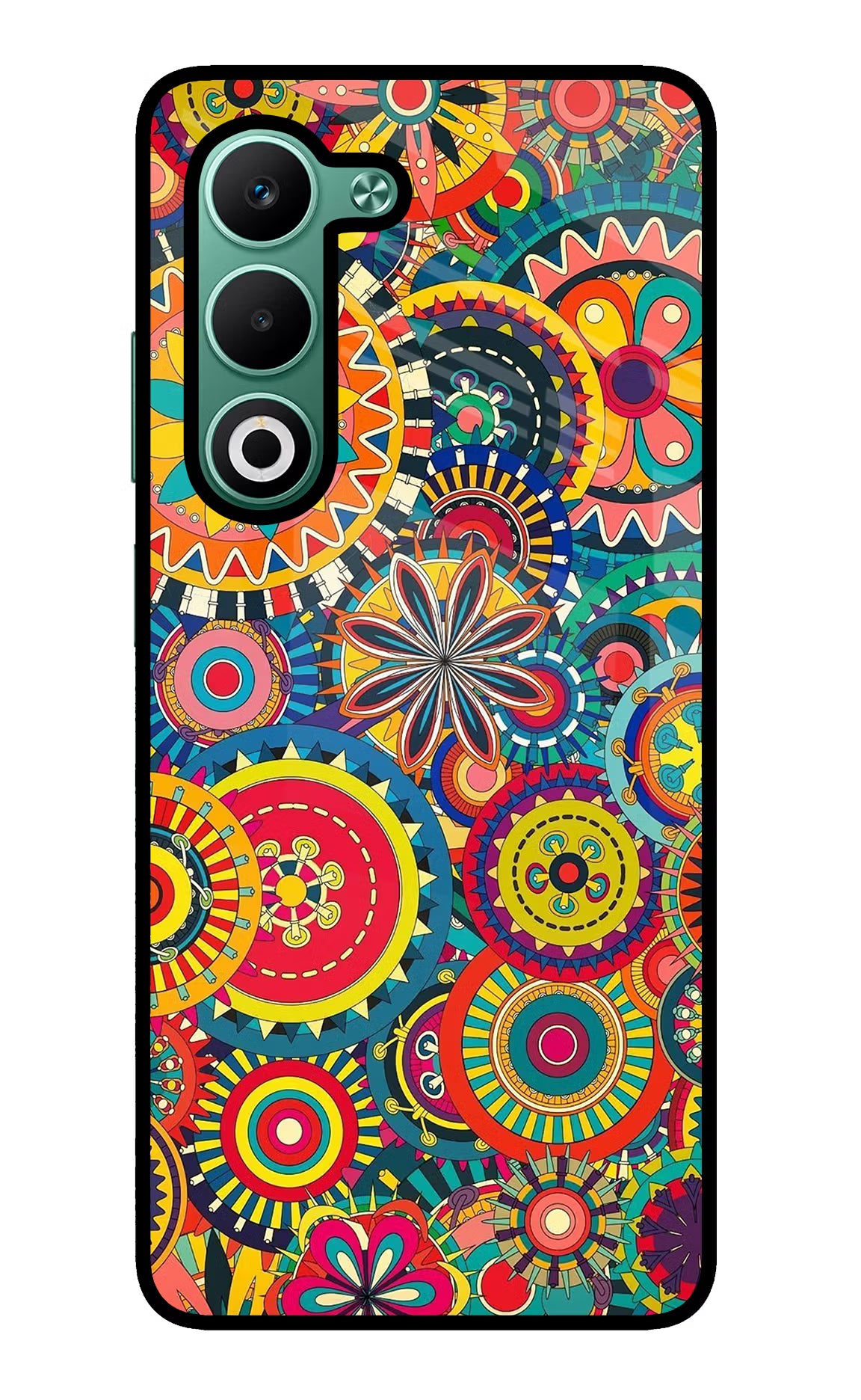 Gol Gol Art Oppo A5 5G Glass Case Back Cover by Casekaro