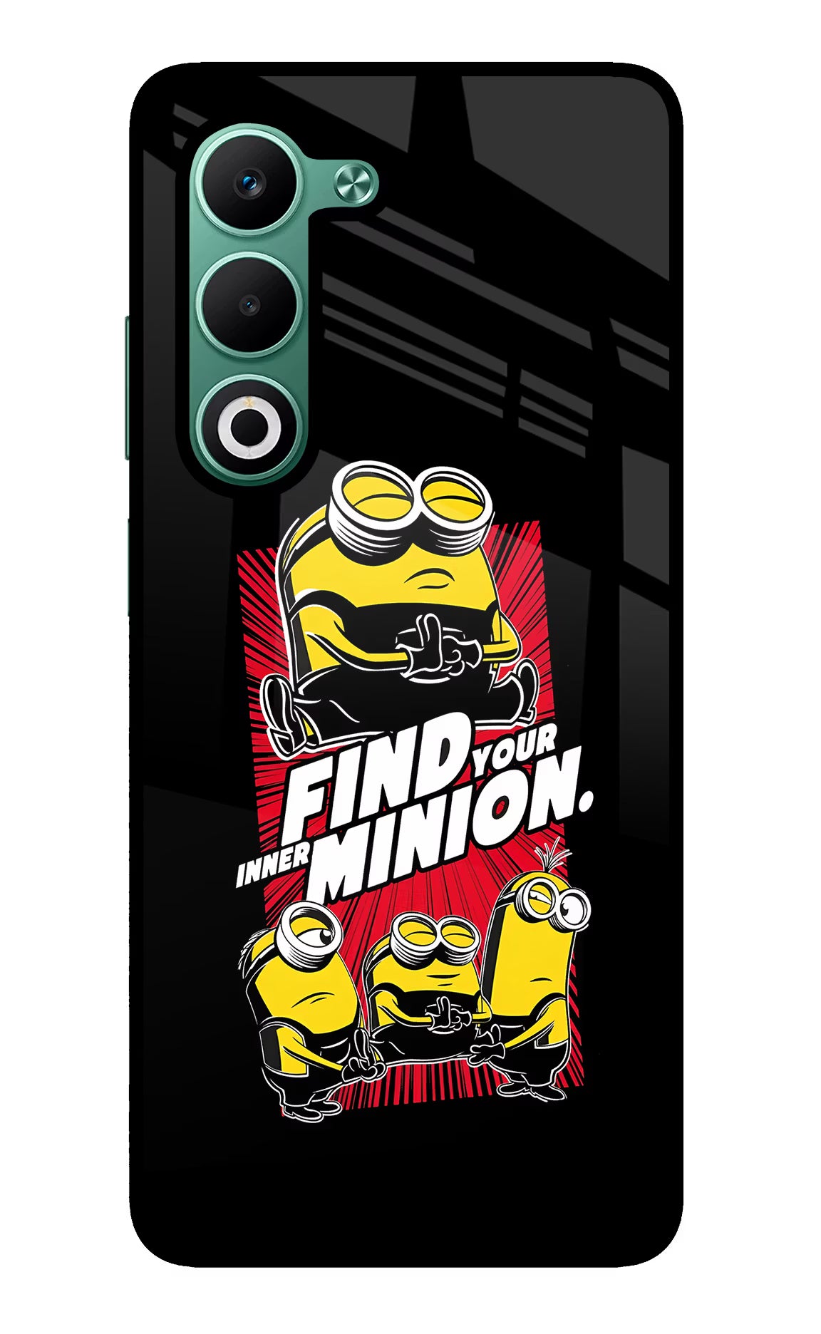Find your inner Minion Oppo A5 5G Glass Case Back Cover by Casekaro