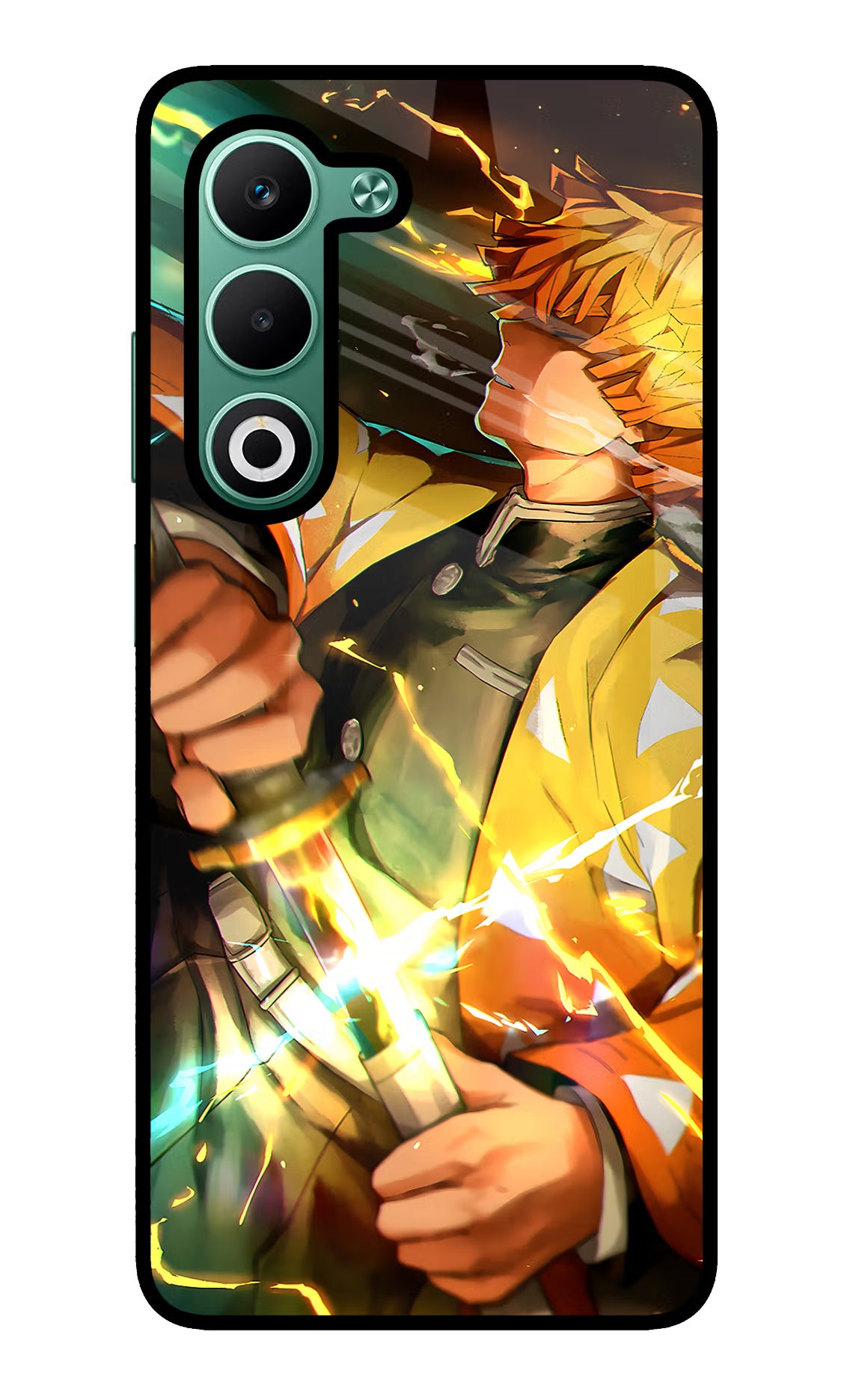 Demon Slayer Oppo A5 5G Glass Case Back Cover by Casekaro