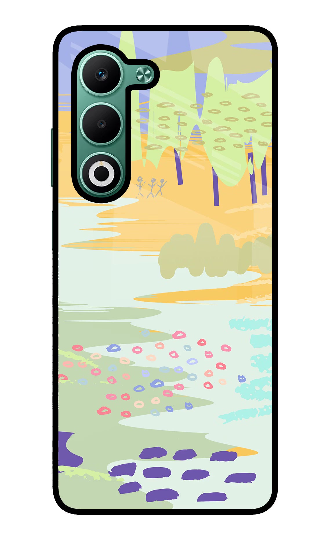 Scenery Oppo A5 5G Glass Case Back Cover by Casekaro