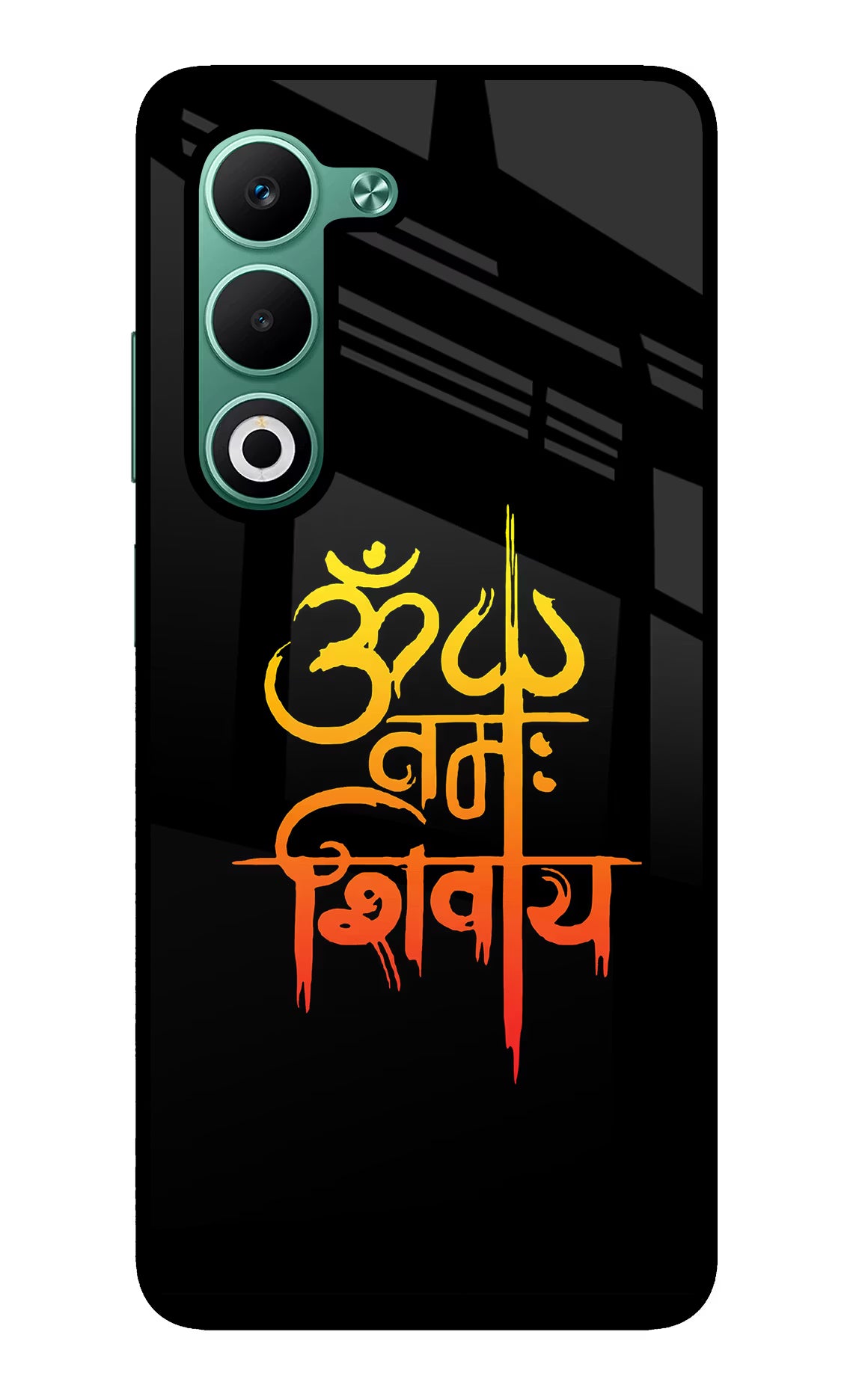 Om Namah Shivay Oppo A5 5G Glass Case Back Cover by Casekaro