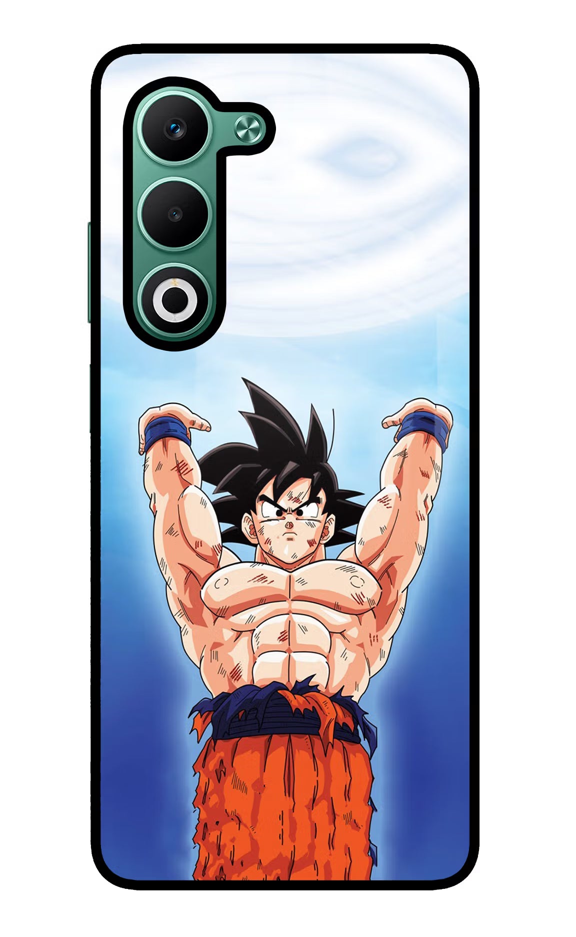 Goku Power Oppo A5 5G Glass Case Back Cover by Casekaro