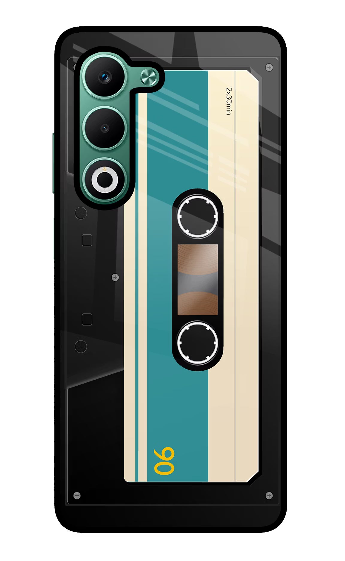 Cassette Oppo A5 5G Glass Case Back Cover by Casekaro