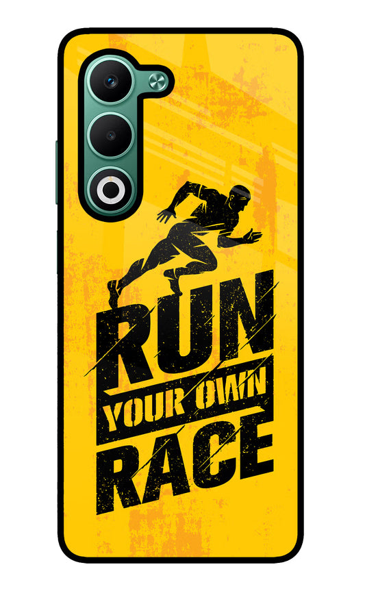 Run Your Own Race Oppo A5 5G Glass Case