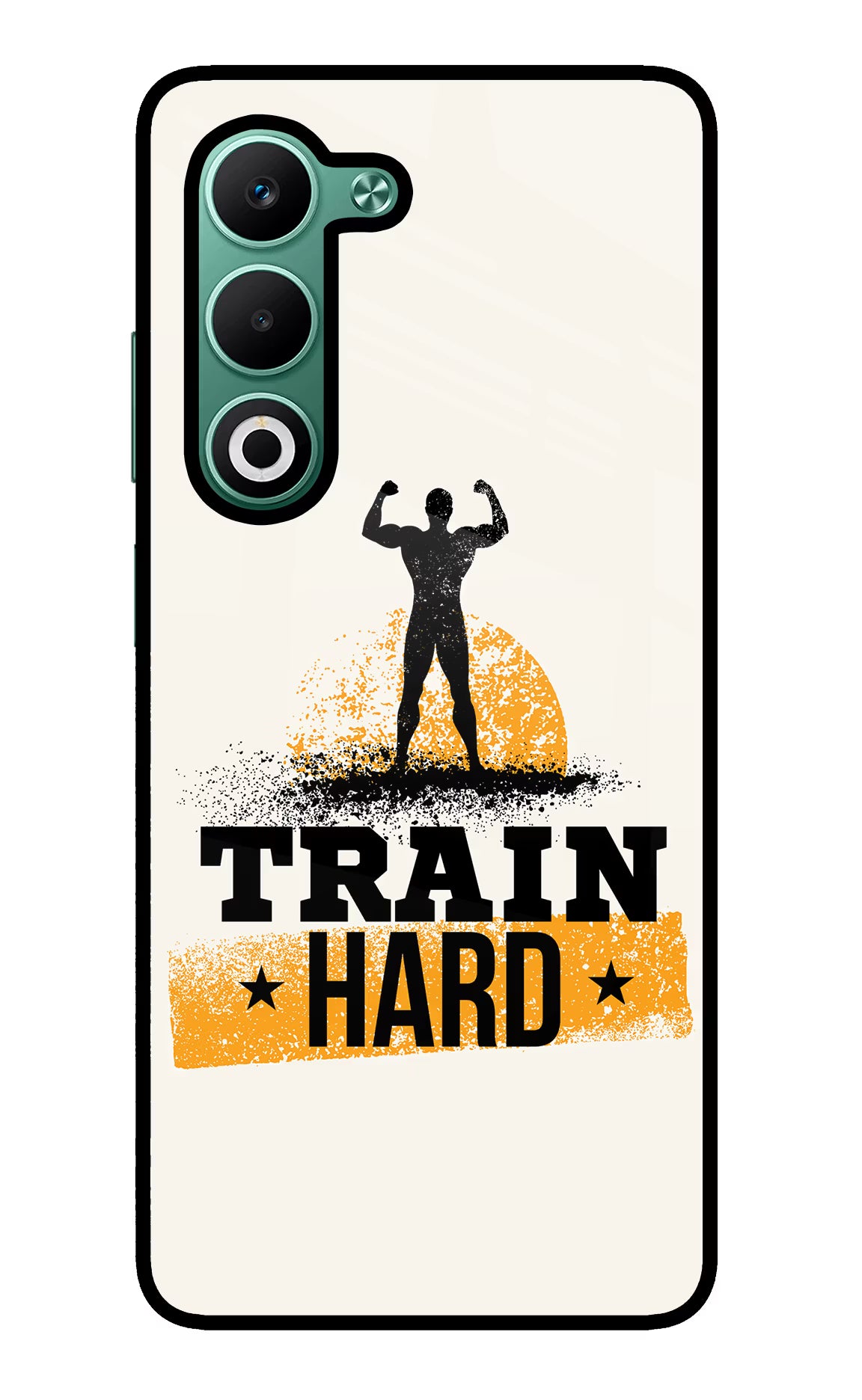 Train Hard Oppo A5 5G Glass Case Back Cover by Casekaro