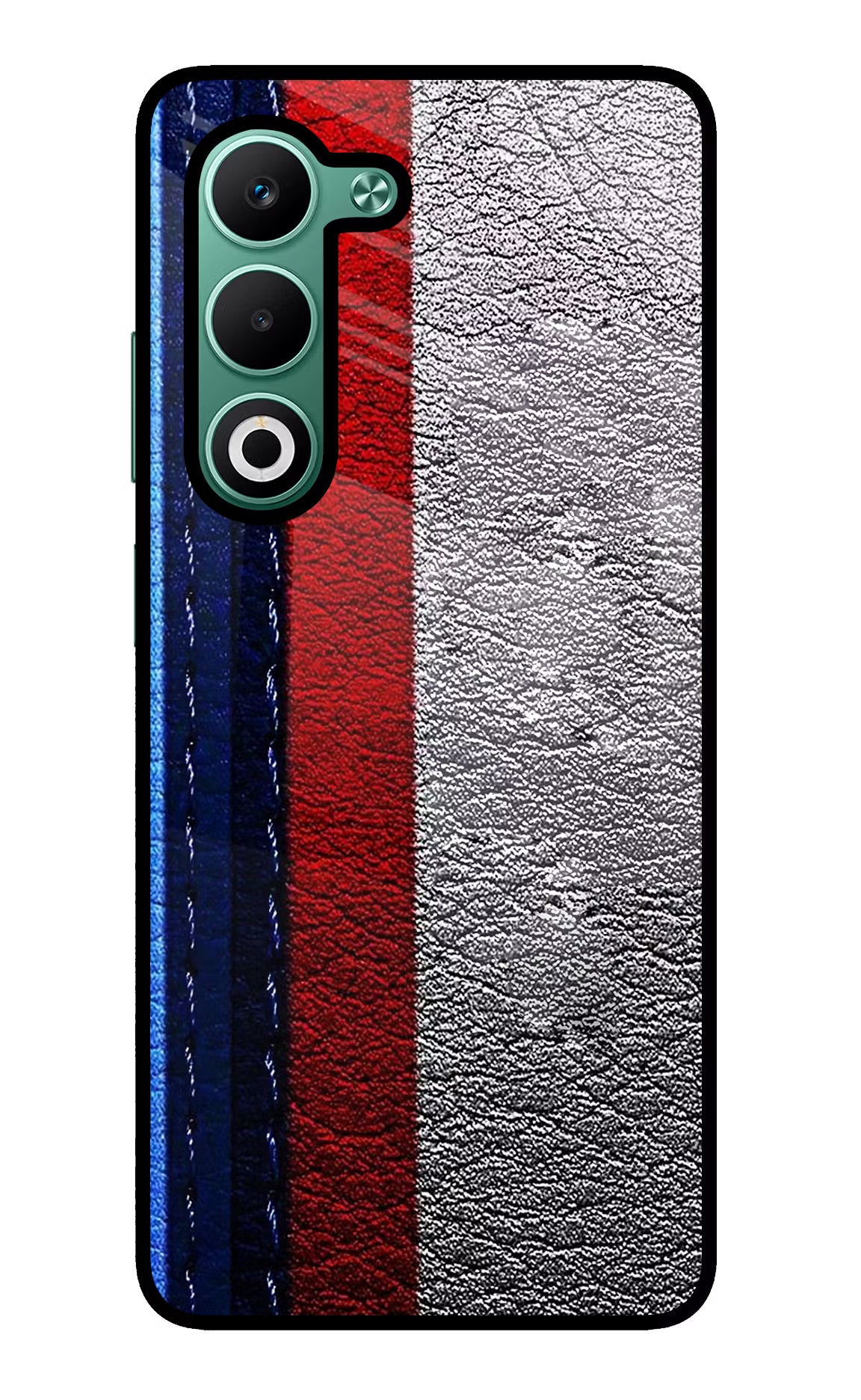BMW Stripes Oppo A5 5G Glass Case Back Cover by Casekaro