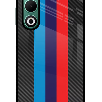 BMW Stripes Pattern Oppo A5 5G Glass Case Back Cover by Casekaro
