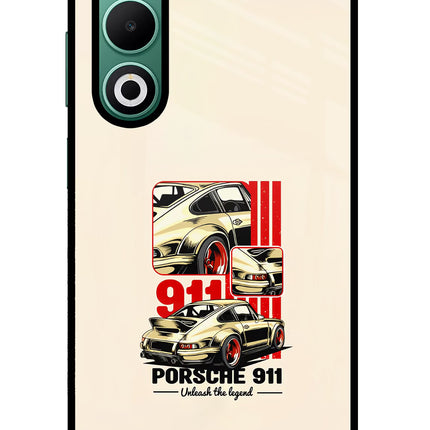 Classic Porsche 911 Oppo A5 5G Glass Case Back Cover by Casekaro