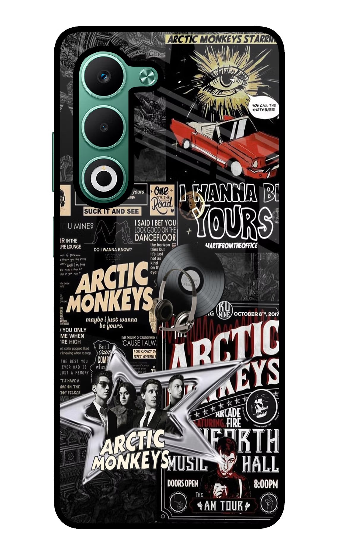 Arctic Monkeys Oppo A5 5G Glass Case Back Cover by Casekaro
