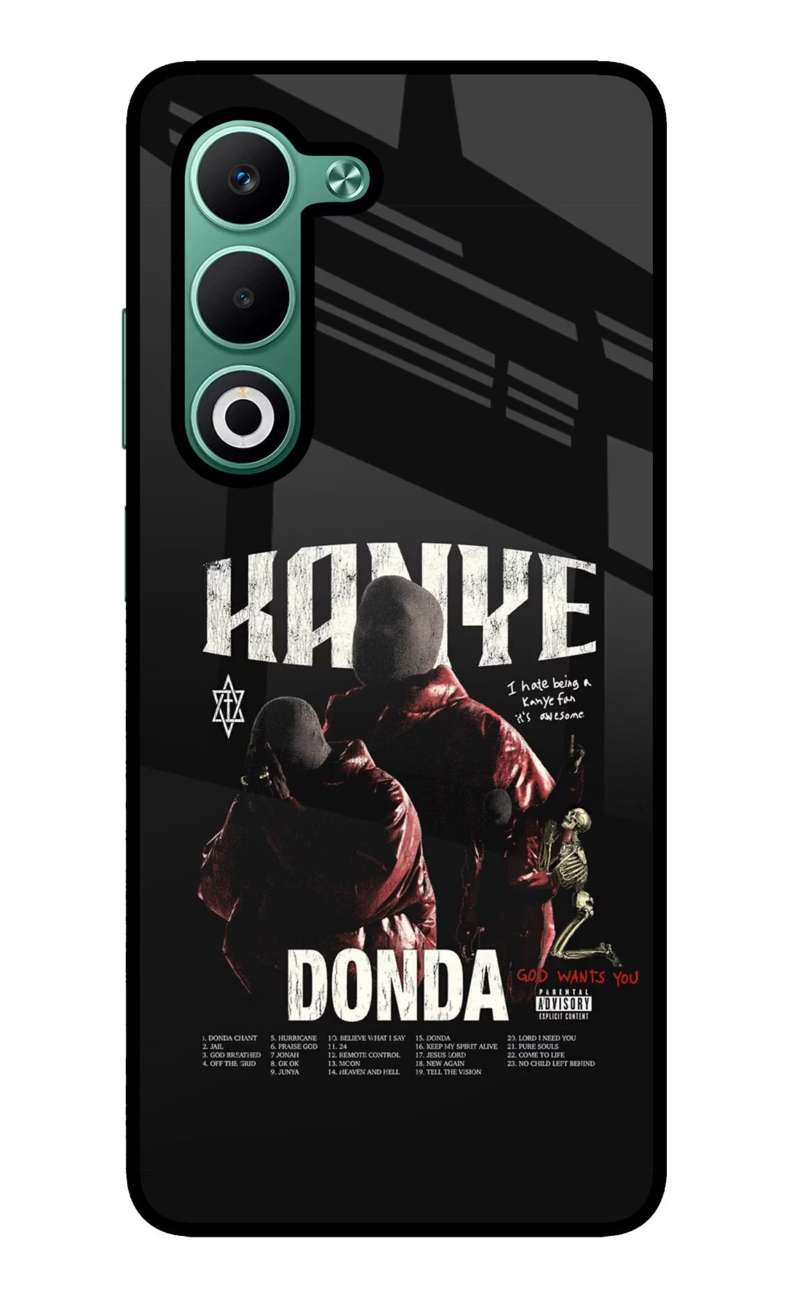 Donda Kanye West Oppo A5 5G Glass Case Back Cover by Casekaro