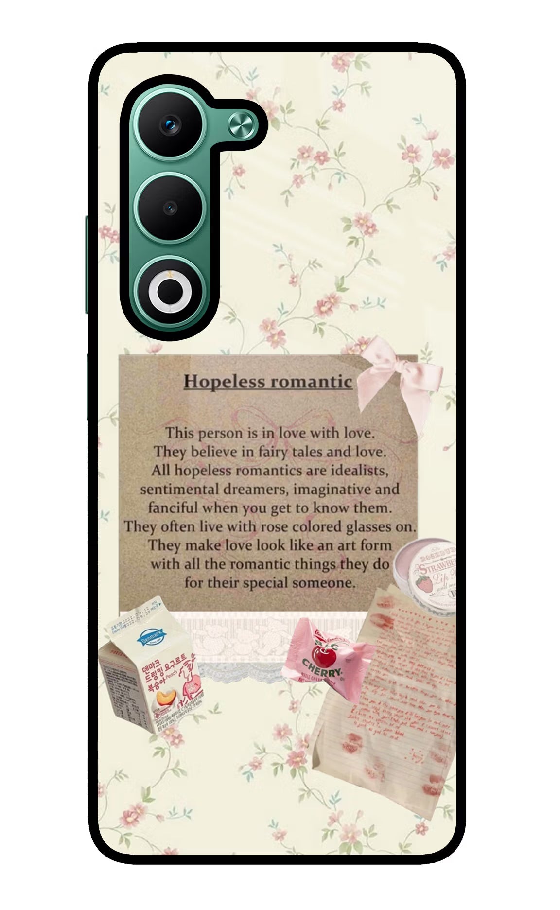 Hopeless Romantic Oppo A5 5G Glass Case Back Cover by Casekaro