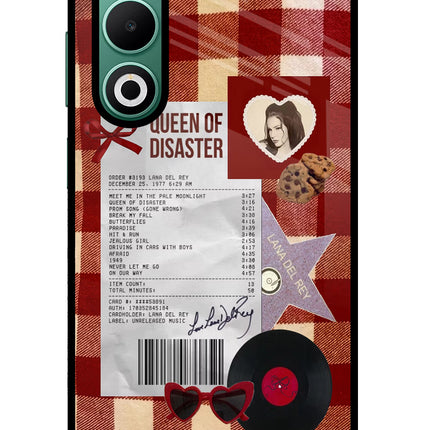 Queen of Disaster Oppo A5 5G Glass Case Back Cover by Casekaro