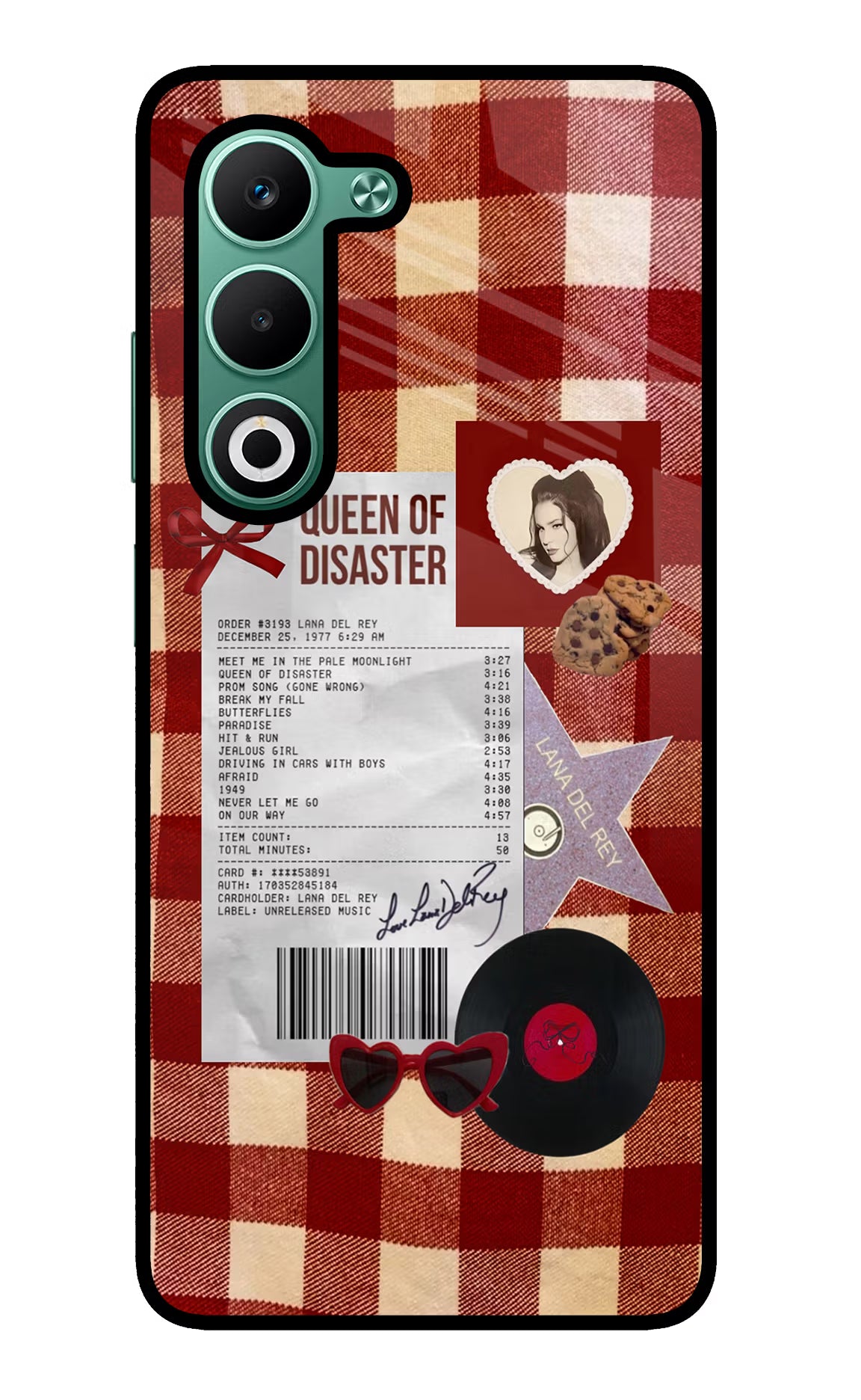Queen of Disaster Oppo A5 5G Glass Case Back Cover by Casekaro