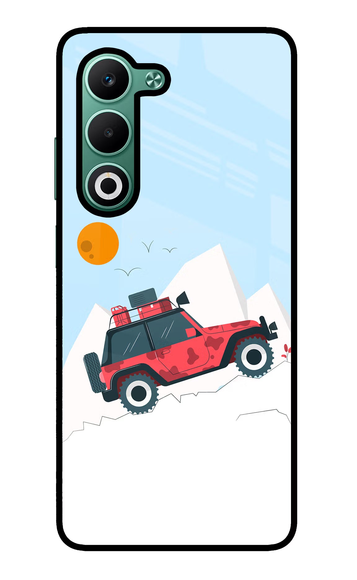 Mountain Trail Beast Oppo A5 5G Glass Case Back Cover by Casekaro