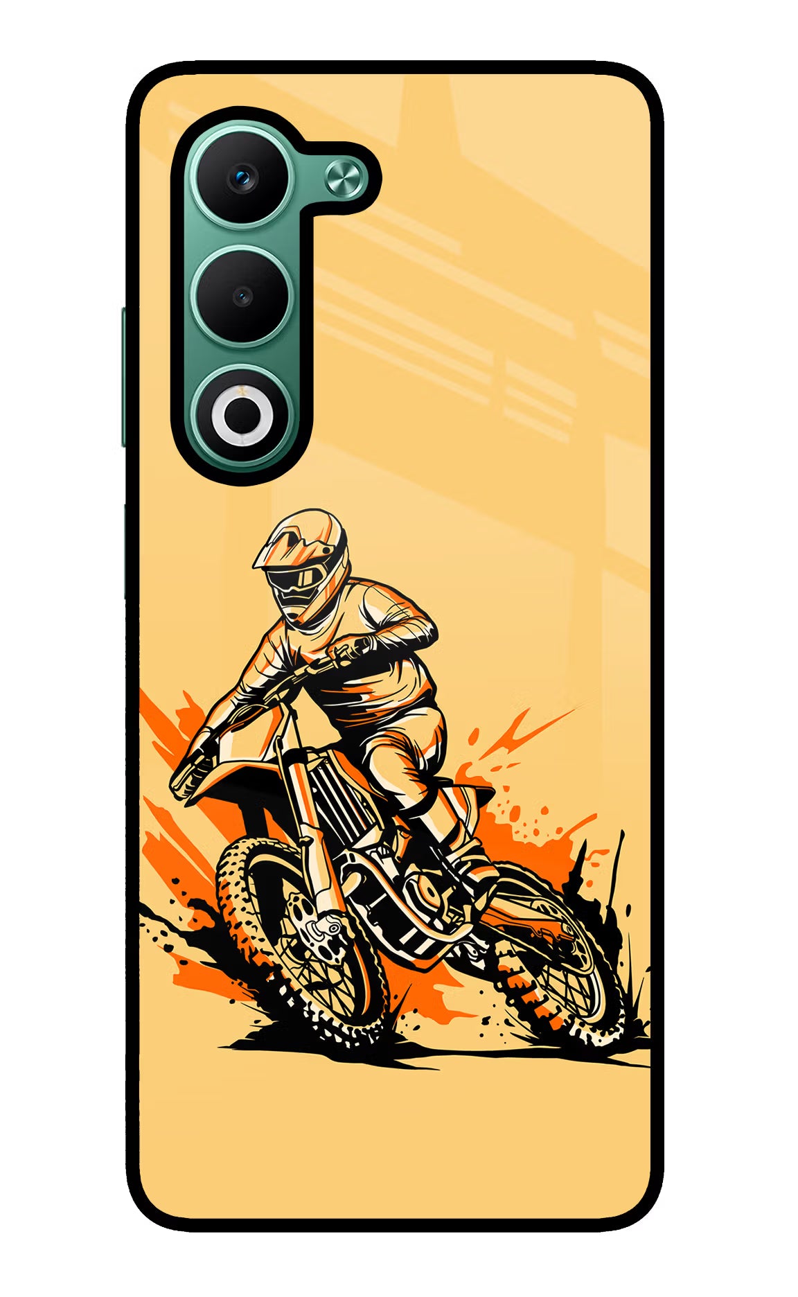 Off-Road Fury Oppo A5 5G Glass Case Back Cover by Casekaro