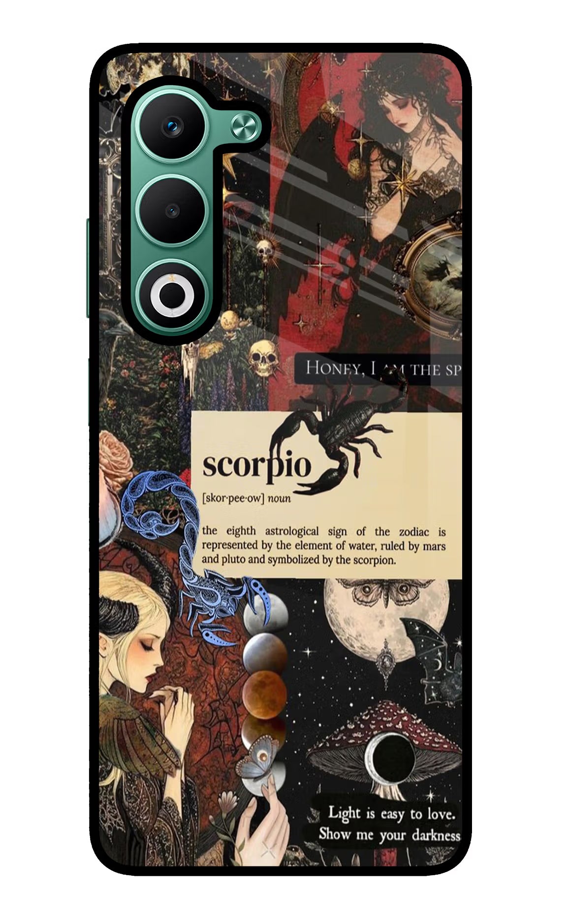 Scorpio Zodiac Oppo A5 5G Glass Case Back Cover by Casekaro
