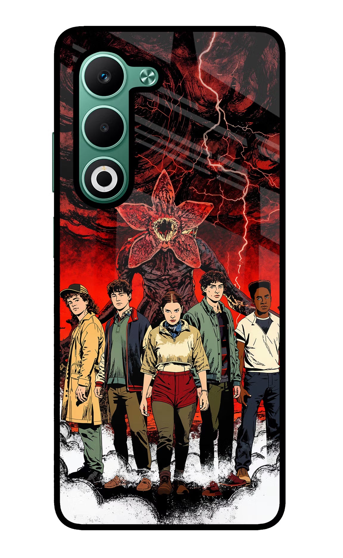Ordinary Things Characters Oppo A5 5G Glass Case Back Cover by Casekaro