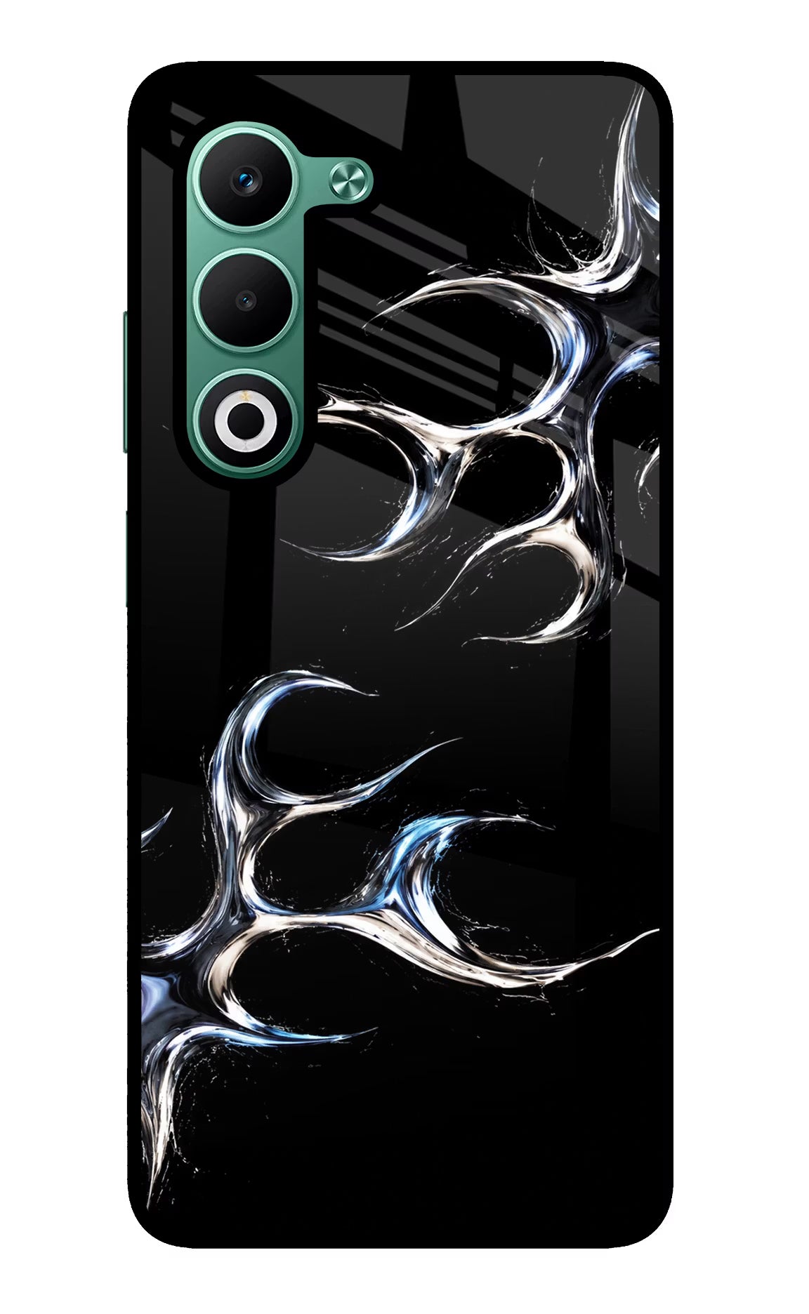 Chrome Tribal Oppo A5 5G Glass Case Back Cover by Casekaro