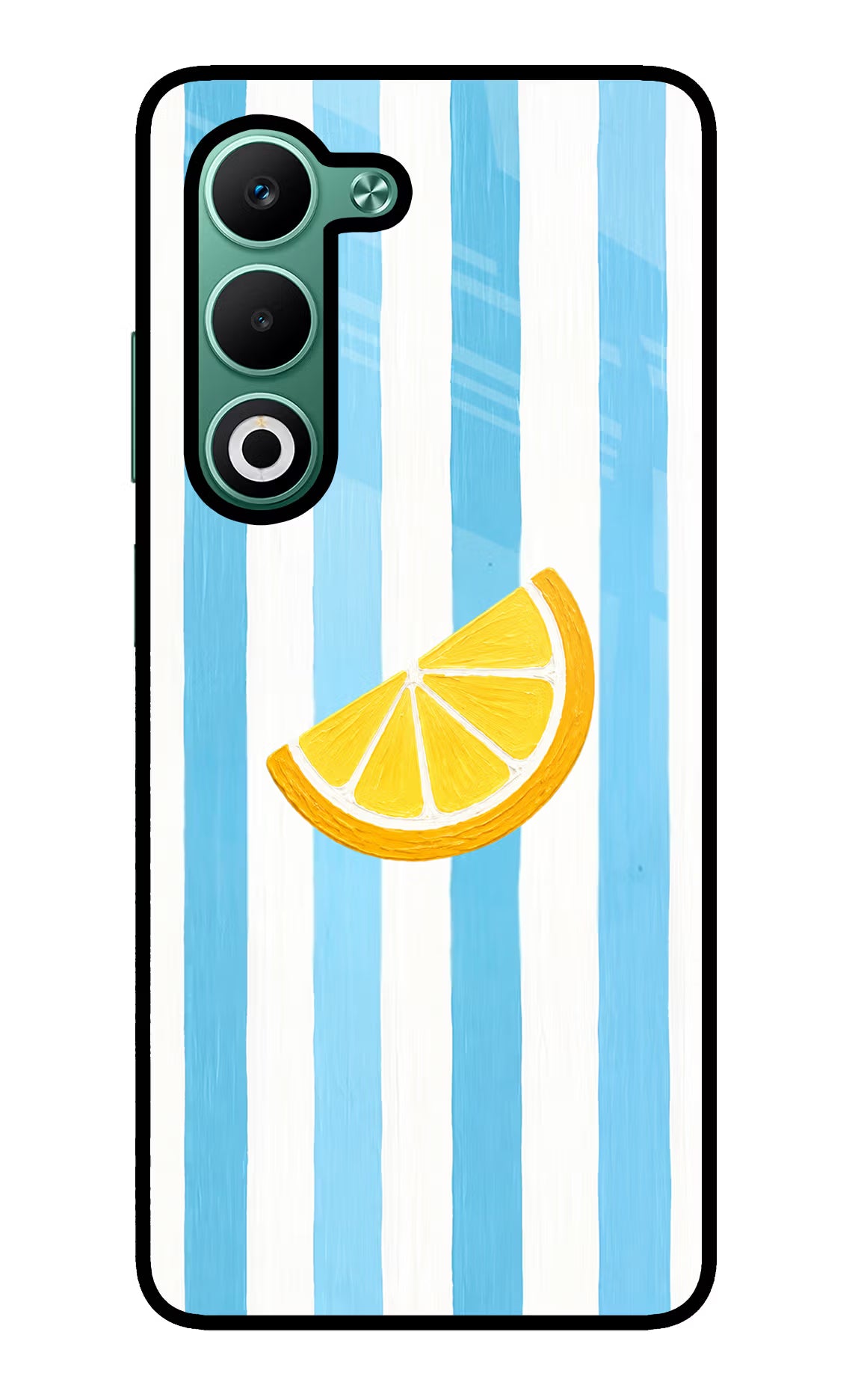 Summer Lemon Oppo A5 5G Glass Case Back Cover by Casekaro